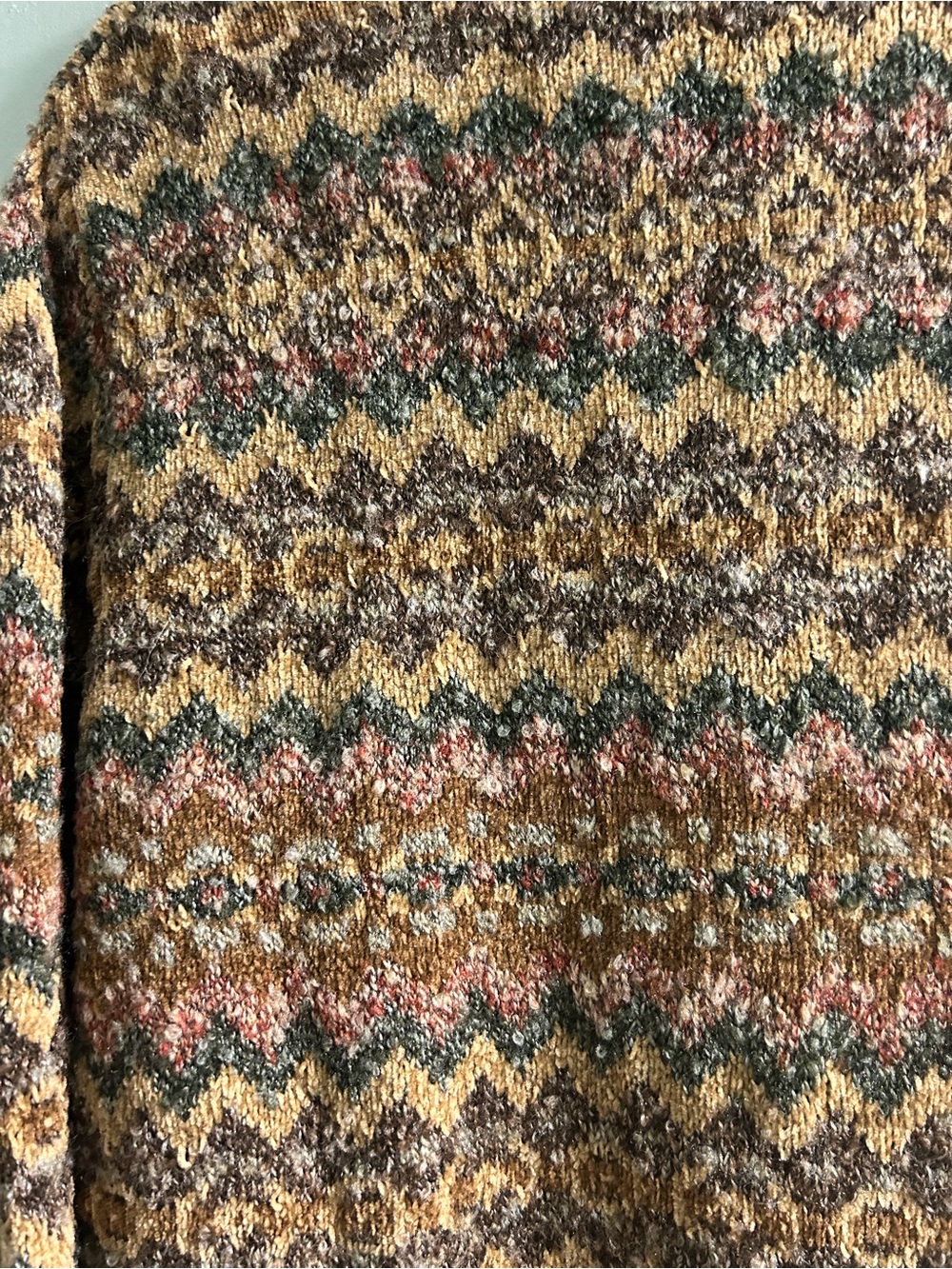 NWOT Vintage style fashion bug wool blend cardigan sweater grandmacore - Picture 4 of 5